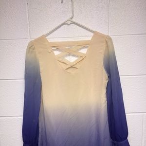 Blu Pepper Ombre Top SMALL